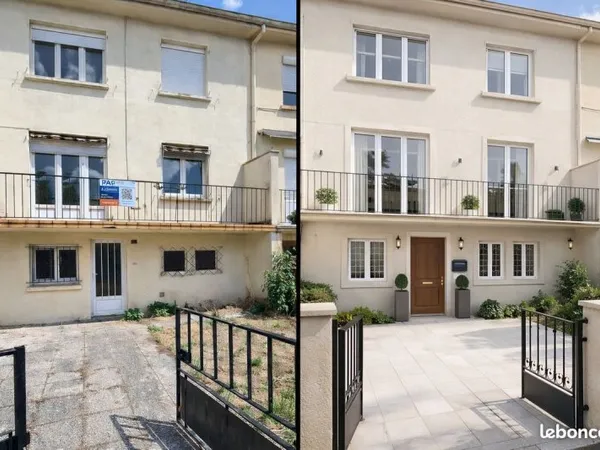 Maison de ville à rénover - 186m2 - 10 pièces - Jardin 140m2 - Montigny-les-Metz