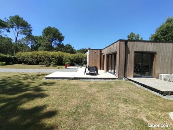 Maison bois 2024- 5 min à pied de la mer- terrain de 3000 m2