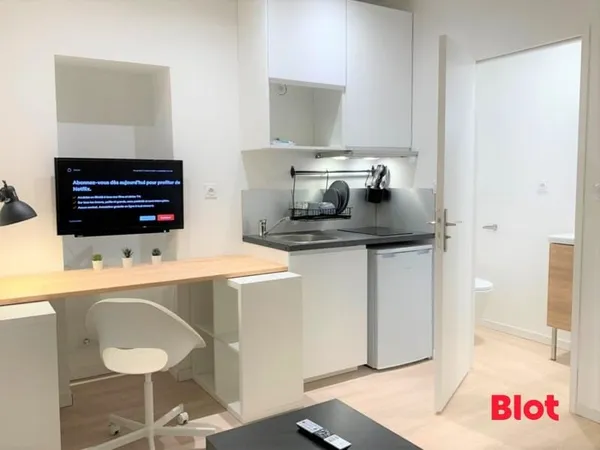 A LOUER - RENNES EGLISE ST HELIER - APPARTEMENT T1 MEUBLÉ - 530€ TOUTES CHARGES COMPRISES