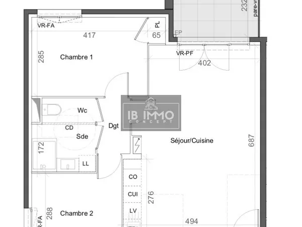 Appartement T3 neuf en TVA réduite