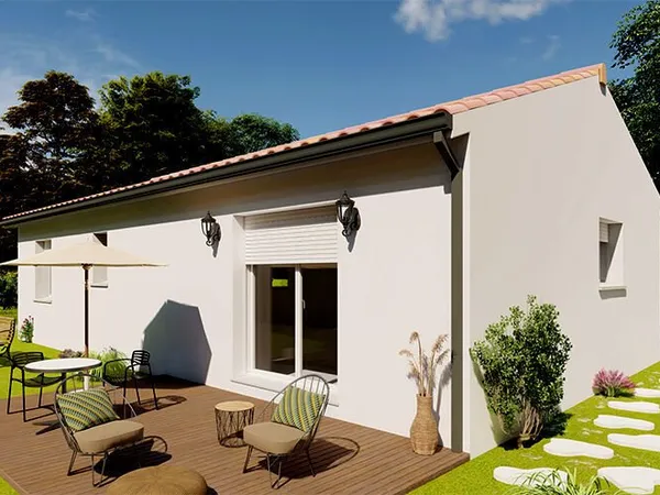 15 minutes des plages, à MAGESCQ, projet de maison neuve 3 chambres + terrain 225 000 euros