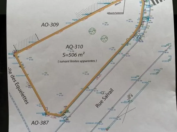 Terrain 506 m² Saint Just En Chaussee