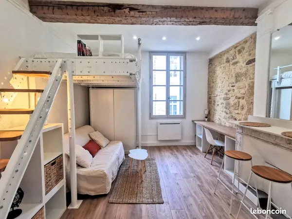 Location studio meublé Ecusson libre immédiatement