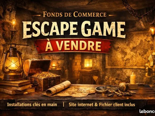 Fond de commerce ESCAPE GAME A VENDRE