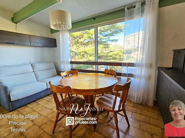 Argeles Plage, grand studio de 30 m2 avec commodités de loisirs