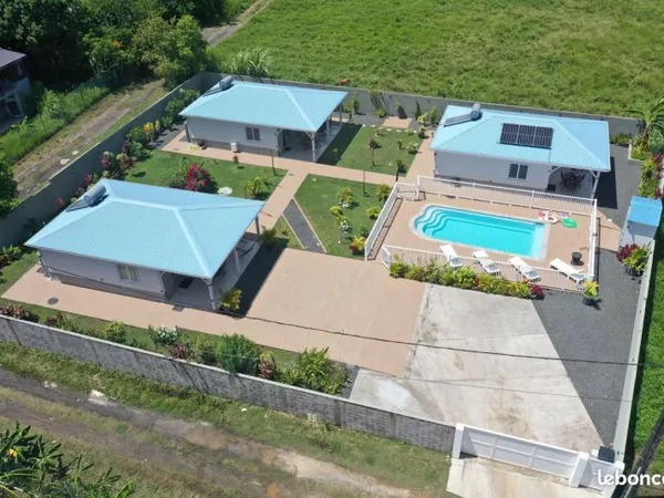 Villa TERRASSES DE VINTY meublée tout confort secteur Vinty sainte rose Guadeloupe à compter de MAI 