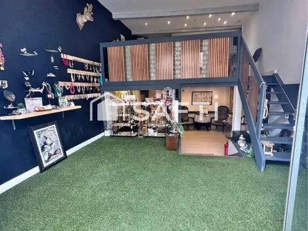 Local commercial 56m² avec vitrine, climatisé
