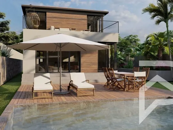Villa d'architecte NEUVE avec piscine sur le mont Saint Clair à Sète vue MER/ETANG