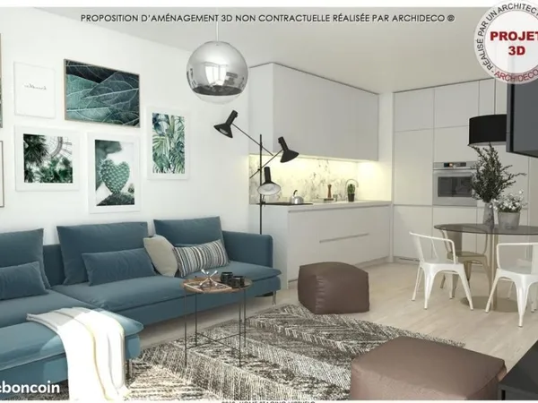 Appartement 3 pièces 64 m²