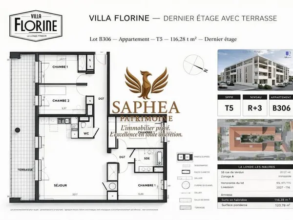 Appartement 5 pièces 117 m²