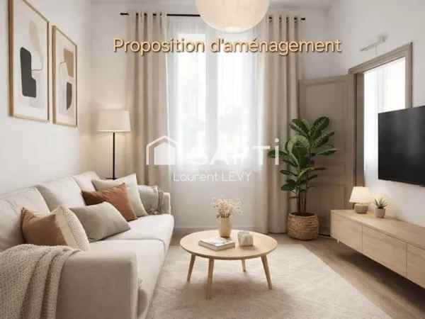 App 2 pièces + 2 caves, habitation & investisseur