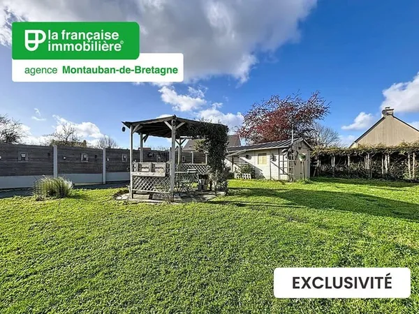 Maison 6 pièces - vie de plain-pied - 4 chambres - 547m² de terrain - Saint Uniac