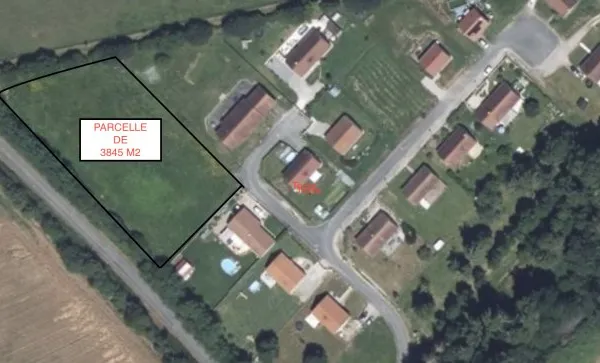 Terrain 3845 m²