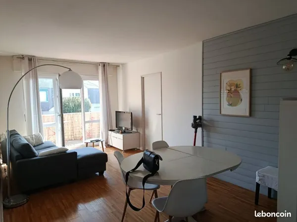 T4 80m² Rouen Gare + Parking + Balcon + 3 ch. Résidence sécurisée
