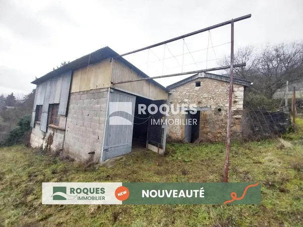 terrain non constructible avec hangar et maison de vigne