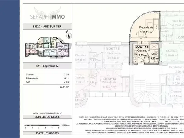 Appartement studio rénové PARC DE LA GRANGE