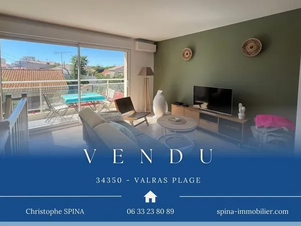À vendre Maison R+2 de 89 m2 à Valras-Plage, à 2 minutes à