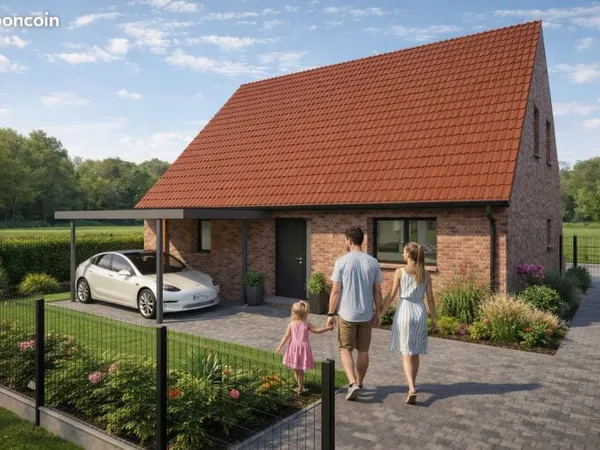 Maison neuve à construire à Hem - 125 m² habitables sur 543 m²
