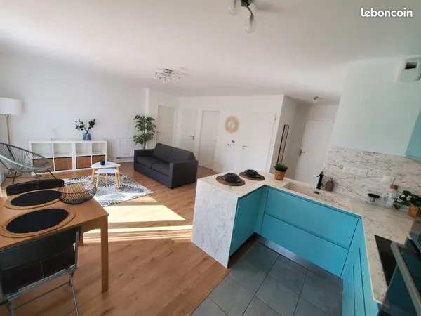 Particulier - T3 63 m2 récent 2021 - Terrasse - 10 min Gare - Disponible de suite - Sans frais d'age