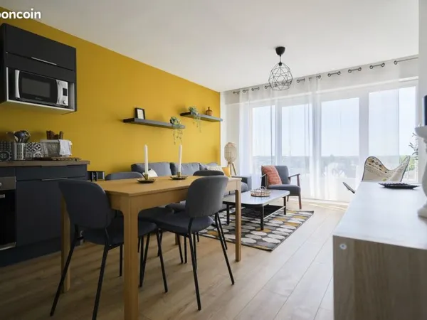 Colocation 4 chambres avec SdE privative et balcon, chambre 4