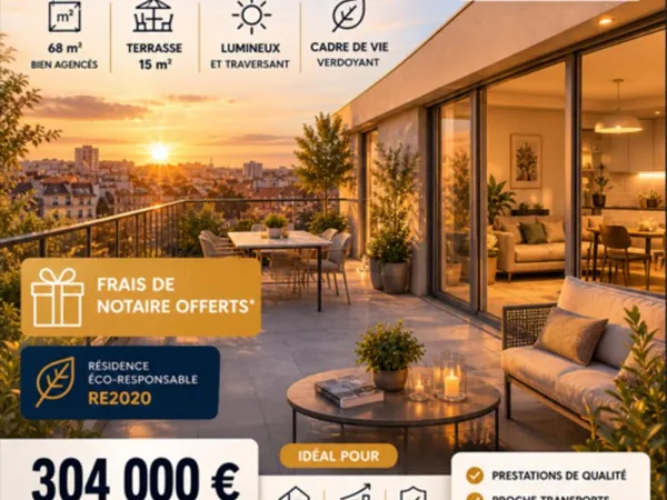 Appartement 3 pièces 62 m²