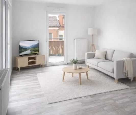 A vendre - Appartement T3 de 60.75m² à LYS-LEZ-LANNOY (59390