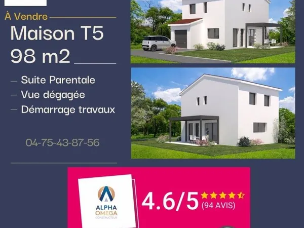 MAISON ETAGE GARAGE INTEGRÉ