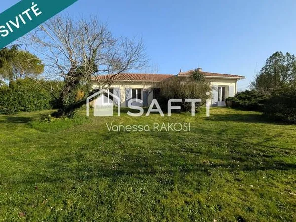 MAISON DE PLAIN PIED 150 M² 3 CHAMBRES 5000 M² DE JARDIN ET 160 M² HANGAR