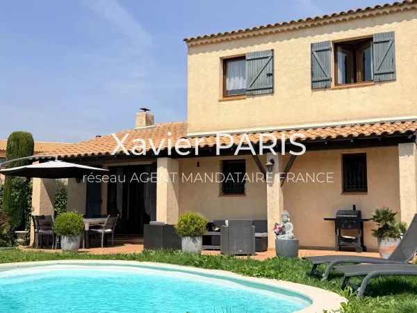 PUYRICARD – MAISON 90 M² + 23 M² ESPACE AMÉNAGÉ – 113 M² UTILES – PISCINE – TERRAIN 612 M²