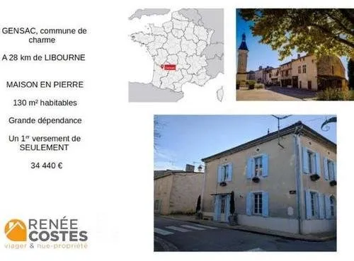 Viager occupé - F72-H70 ans - LIBOURNE (33500)