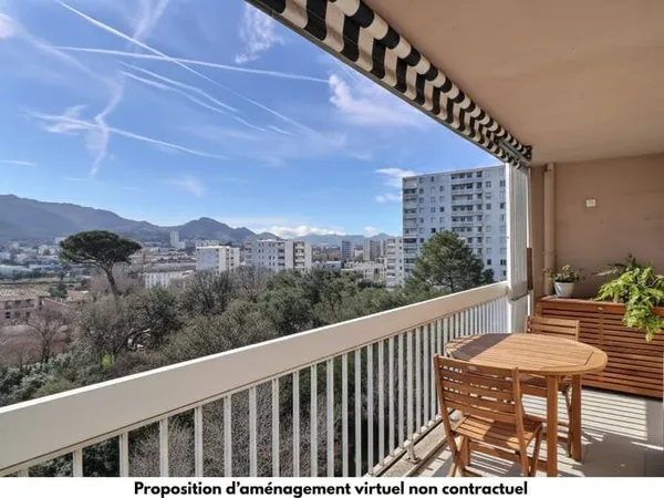 T4 en étage élevé avec vue dégagée et garage