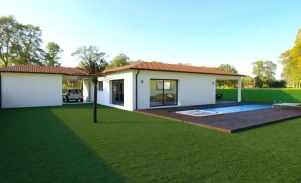 Villa de 120m² avec patio à Biscarrosse (406...