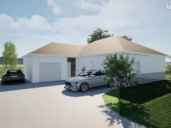 MAISON NEUVE 101 m² 3 chambres, 1 bureau et un garage