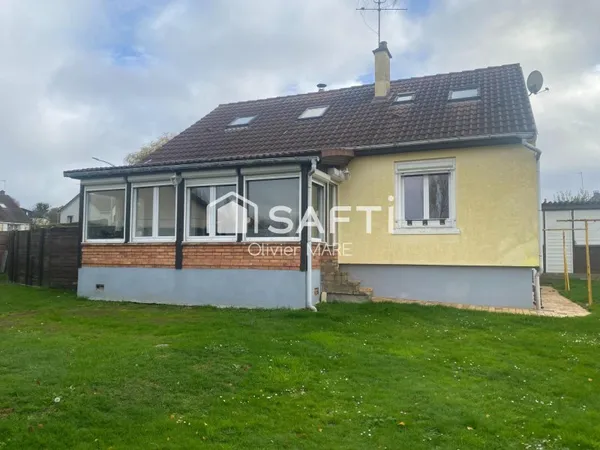 Maison 128 m², 6 chs, terrain 530 m², Champsecret