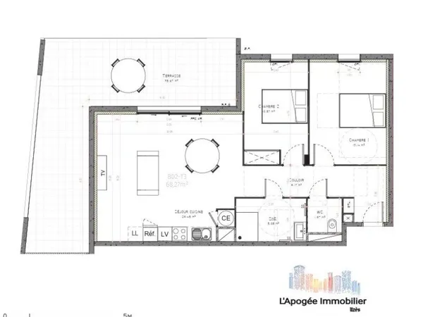 Appartement T3 - Résidence neuve à Uzès (VEFA)