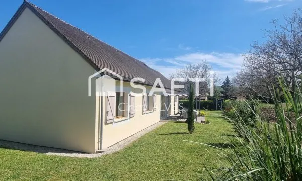 Charmante maison de plain pied avec garage.