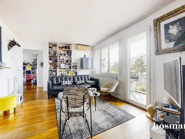 Appartement T3 de 66m² avec balcon et stationnement - Point du Jour - Boulevard des Castors Lyon 5
