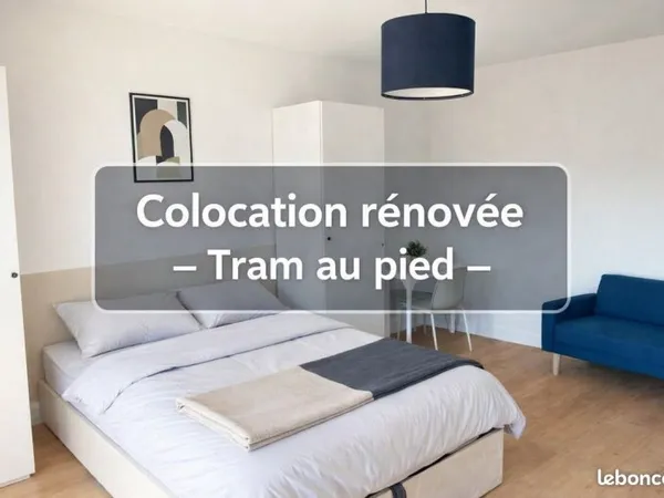 Chambre meublée