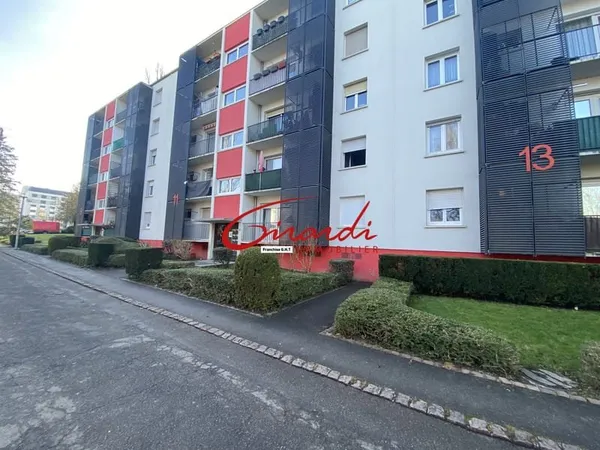 MULHOUSE DORNACH, APPARTEMENT 68M2, 3 CHAMBRES, 2 BALCONS, C