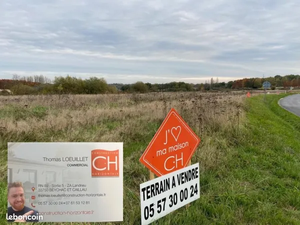 Terrain 500 m² Saint Caprais De Bordeaux