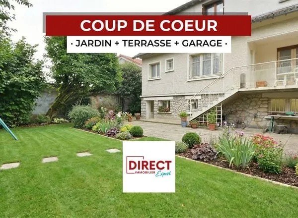 Maison 6 pièces 150 m2 + Jardin 375 m2 + Garage