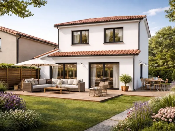 DISPONIBLE IMMEDIATEMENT MAISON NEUVE TRAVERSANTE AVEC JARDIN ET PARKING SUR LA GARDE-FREINET