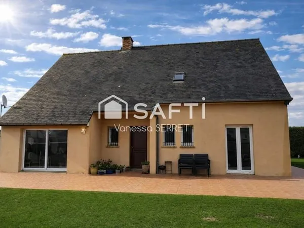 VUE MER EXCEPTIONNELLE - MAISON FAMILIALE À VIERVILLE-SUR-MER