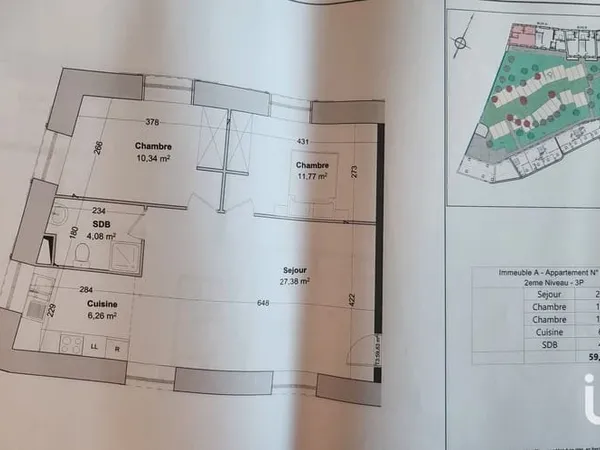 Vente Appartement 3 pièces