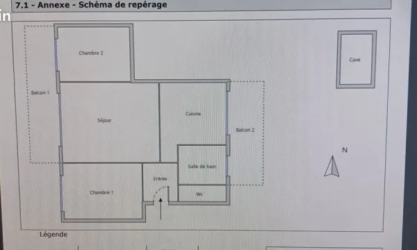 T3 traversant avec Rez de jardin Domène