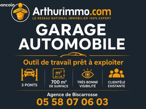Fonds de commerce, garage 700 m² Parentis-en-Born