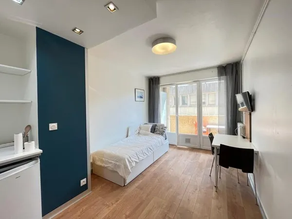 Ce charmant Studio meublé à louer avec BALCON secteur Jean-Jaurès