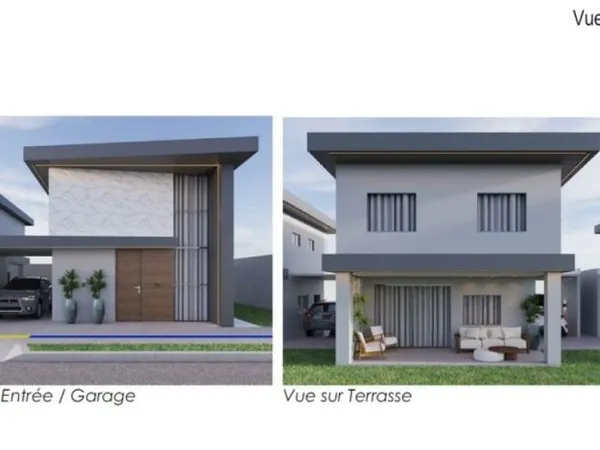 Maison duplex jumelée à vendre 4 pièces REMIRE MONTJOLY (973) à partir de 390 000 €