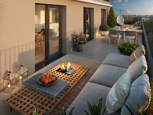 CROS DE CAGNES : MAGNIFIQUE 4 PIECES DE 100M² TRAVERSANT ET D'ANGLE AVEC VUE MER
