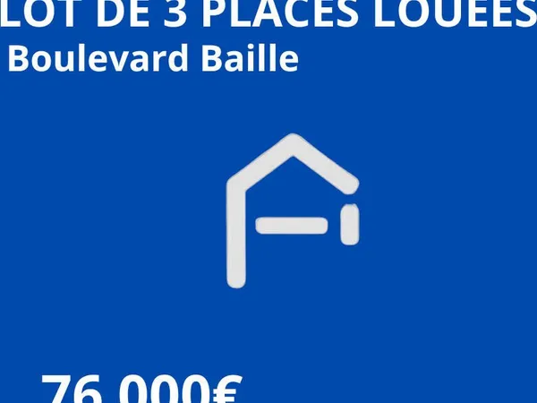 Lot de 3 places louées Bvd Baille